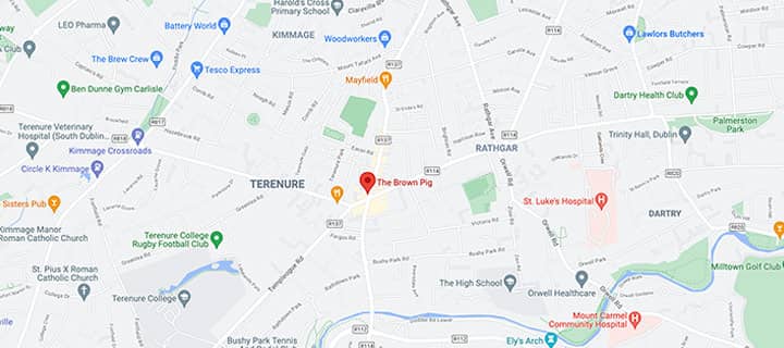 The Brown Pig Terenure - Directions
