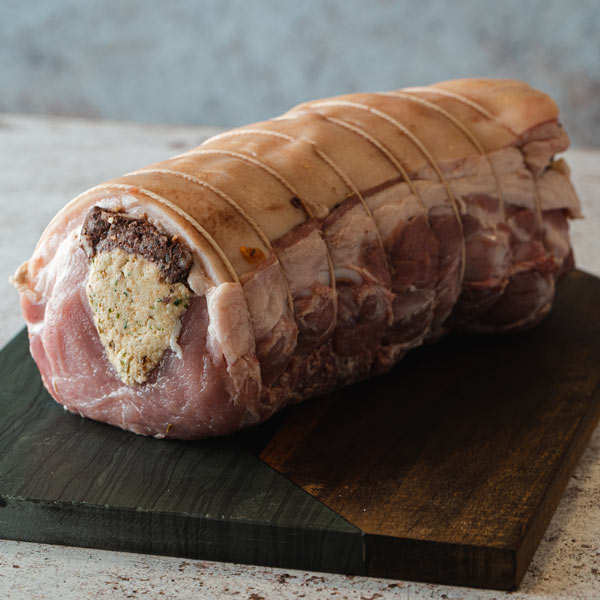 The Brown Pig Butcher Terenure Dublin rolled stuffed pork