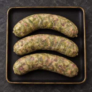wild garlic & spring onion sausages — pack of 3